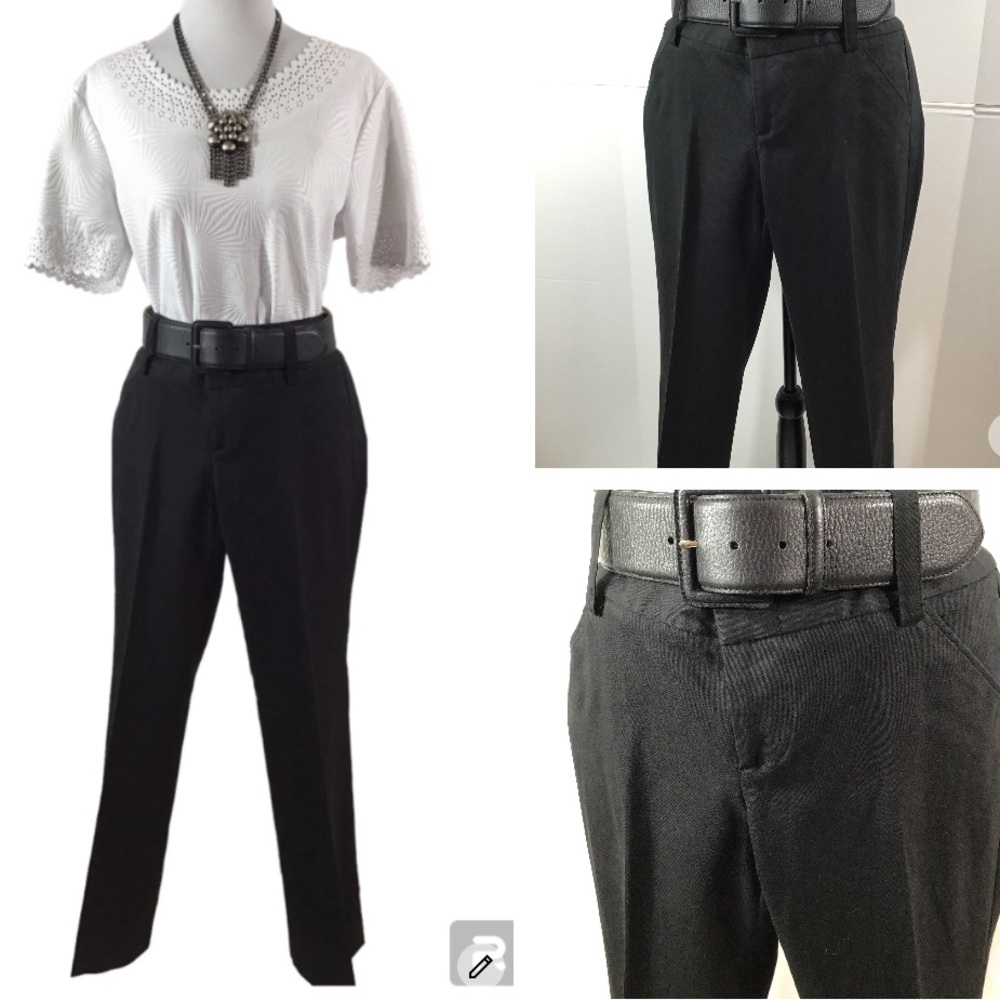 Alice & Olivia black bootcut dress pants 6